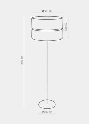 Торшер tk lighting hilton silver 1xe272 фото