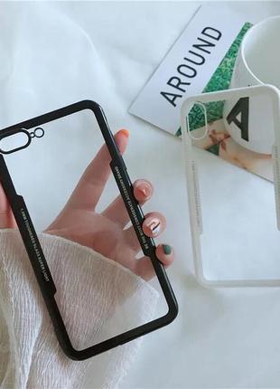 Чехол силиконовый на iphone 7/iphone 8, черный2 фото