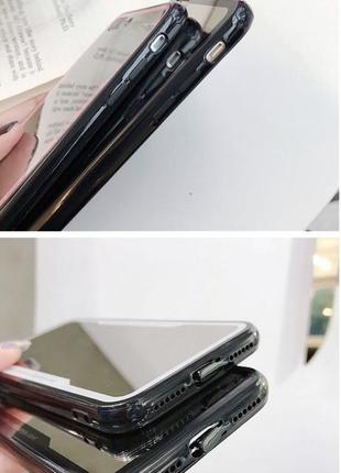 Чехол силиконовый на iphone 7/iphone 8, черный3 фото