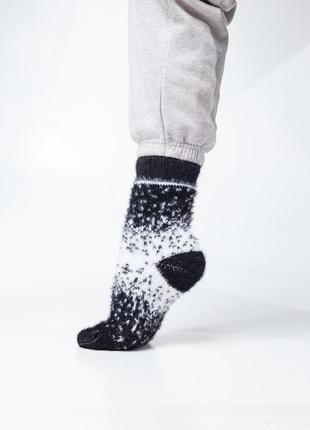 Ангорові шкарпетки, м'які та зручні шкарпетки імітація кролика2 фото