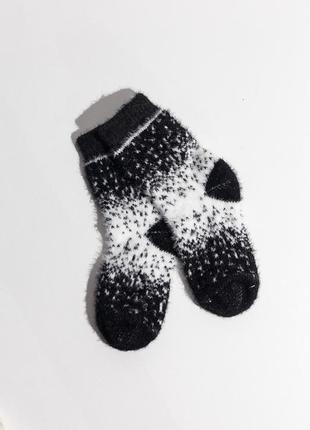 Ангорові шкарпетки, м'які та зручні шкарпетки імітація кролика3 фото