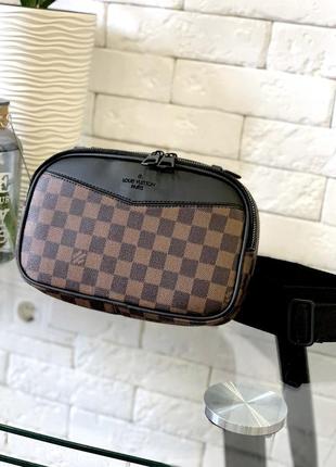 Сумка чоловіча на плече луї віттон brown