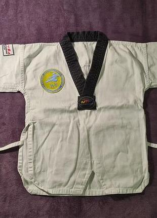 Форма детская для тхеквондо с желтым поясом