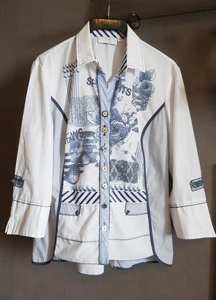 Модная блузка белая рубашка дорогой бренд just white, нитевичка1 фото