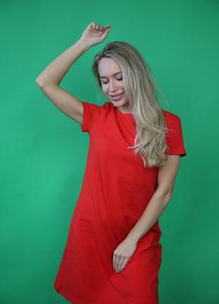 Сукня-футболка червона