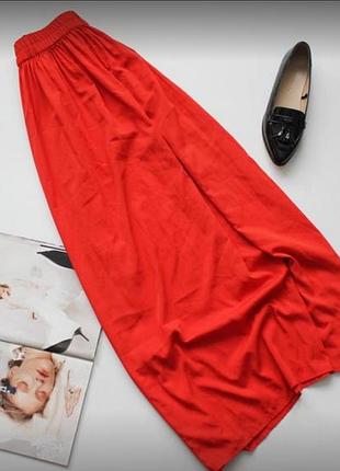 Гарна спідниця довга червона с 8