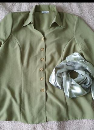 Жіноча блузка з шарфіком3 фото