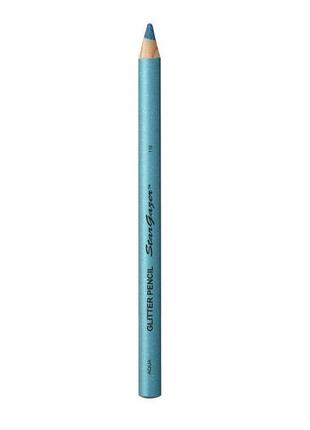 Глиттерный карандаш для глаз голубой stargazer glitter pencil aqua
