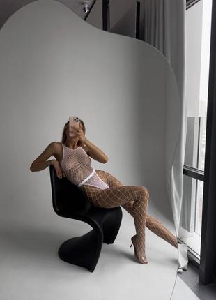 Біле боді сітка