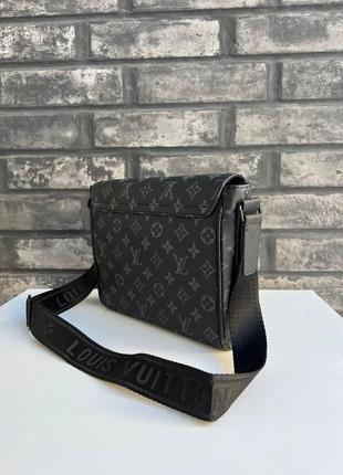 Мужская кожаная сумка через плечо луи витон сумка louis vuitton, мужская сумка месседжер5 фото