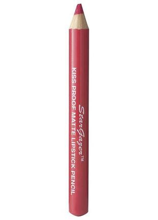 Матова помада-олівець №3 kiss proof matte lipstick pencil stargazer