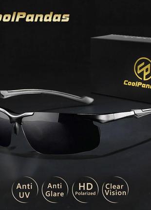 Мужские солнцезащитные очки с поляризацией, для рыбалки, coolpandas2 фото