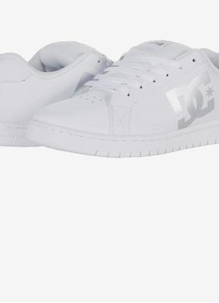 Кросівки жіночі  білі dc gaveler casual low top skate shoes sneakers