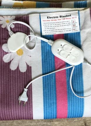 Электропростынь с подогревом двуспальная,155х170м, electric blanket(турция),байка.