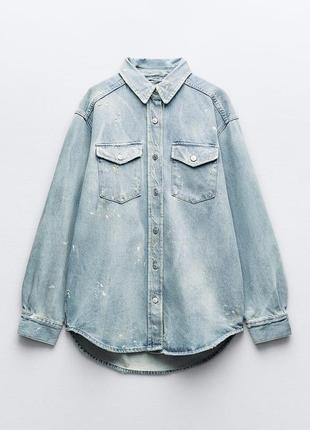 Джинсова сорочка zara