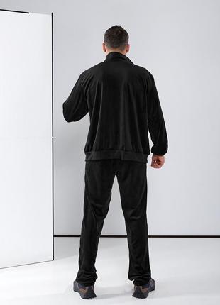 Мужской спортивный костюм из велюра tailer, куртка на молнии, 4 карамана с замком4 фото