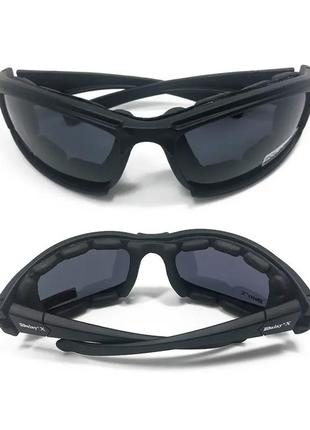 Тактические очки многофункциональные со сменными линзами, daisy x7 ,black2 фото