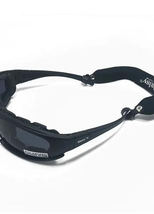 Тактические очки многофункциональные со сменными линзами, daisy x7 ,black6 фото
