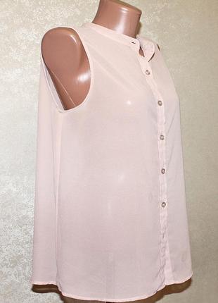 Шифоновая блуза цвет пыльной розы нюдовый австралийского бренда cottonon