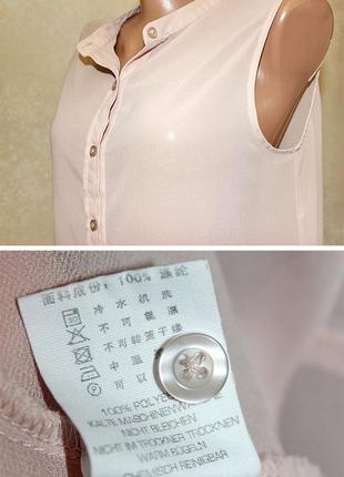 Шифоновая блуза цвет пыльной розы нюдовый австралийского бренда cottonon10 фото