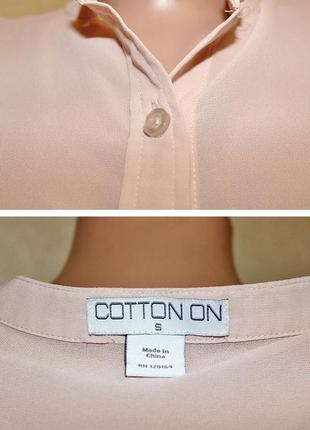 Шифоновая блуза цвет пыльной розы нюдовый австралийского бренда cottonon5 фото