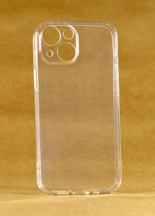 Прозрачный силиконовый чехол на iphone 13 mini / чехол-накладка на айфон 13 мини