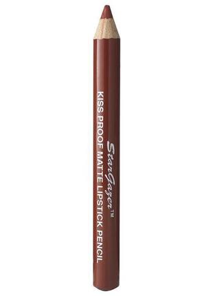 Матовая помада-карандаш терракотовая №2 kiss proof matte lipstick pencil stargazer