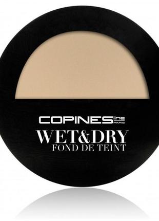 Компактна пудра для обличчя copines line paris wet dry fond de teint poudre 02 - ivoire