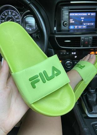 Шлепанцы fila slip drifter green 🌶 smb