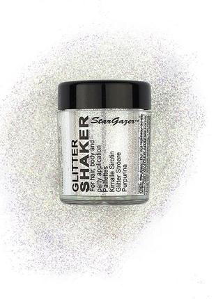 Глиттер-шейкер (неоновые блестки) белые stargazer neon colour glitter shaker uv white