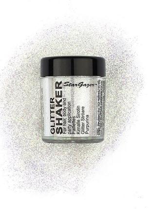 Неонові блискітки - білі stargazer neon colour glitter shaker - uv white