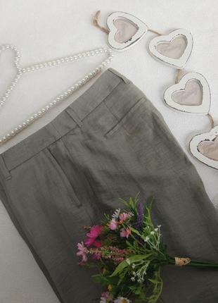 Фирменные стильные качественные классический брюки из льна8 фото