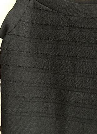 Платье мини бандажное черное5 фото