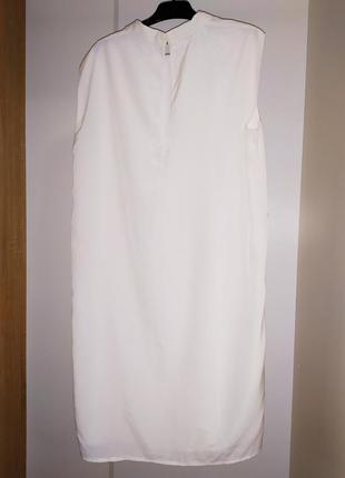 Бело-молочное платье mango. размер м.5 фото