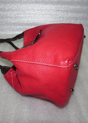 Genuine leather ~ красивая итальянская кожаная сумка+кошелёк9 фото