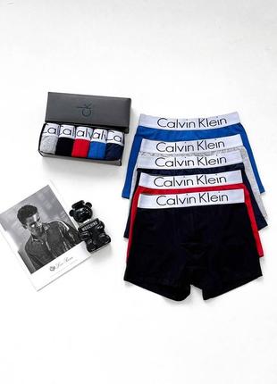 Комплект мужского белья calvin klein 5 штук с коробкой
