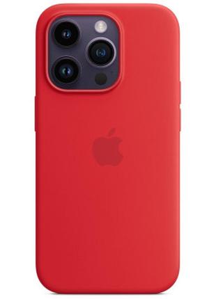 Чохол до мобільного телефона apple iphone 14 pro silicone case with magsafe - (product)red (mptg3)