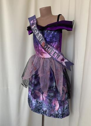 Відьма відьмочка королева бала плаття карнавальне3 фото