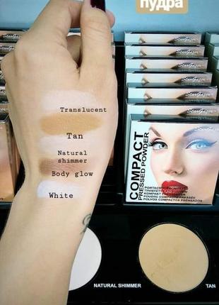 Компактна пудра body glow (pressed powder stargazer)3 фото