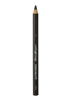 Глиттерный карандаш stargazer glitter pencil - black