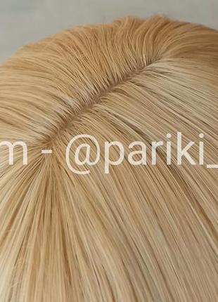 Короткий парик блонд, с чёлкой, термостойкая, новая, парик4 фото