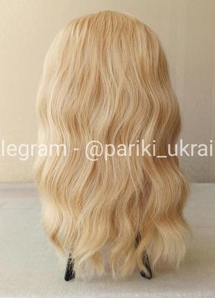 Короткий парик блонд, с чёлкой, термостойкая, новая, парик2 фото