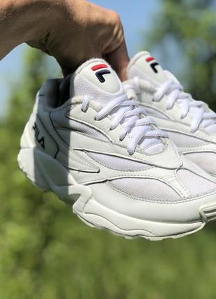 Fila vintage wmns venom low white спортивні шкіряні кросівки оригінал4 фото