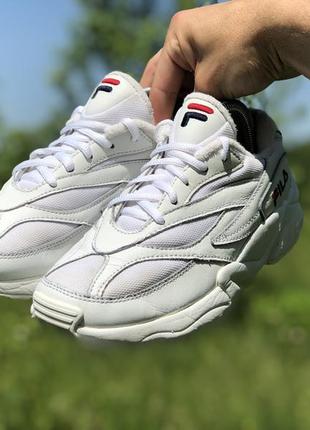 Fila vintage wmns venom low white спортивні шкіряні кросівки оригінал5 фото