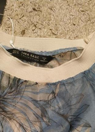 Zara новый! cтильный, модный свитшот/блузка из органзы/тренд!3 фото