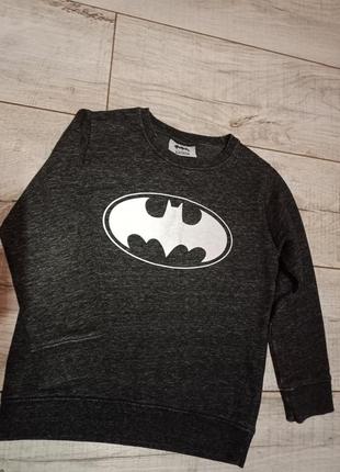 Реглан (кофта) batman,5-6 лет,116 см + футболка в подарок2 фото