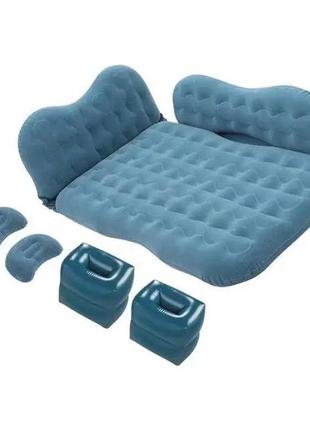 Надувная кровать-матрас с подушками3 фото