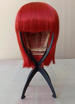 Короткая красная парика, крае, новая, термостойкая, парик, имеет блеск