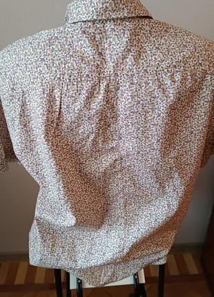 Легкая стильная рубашка с цветочным принтом holland esquir англия5 фото
