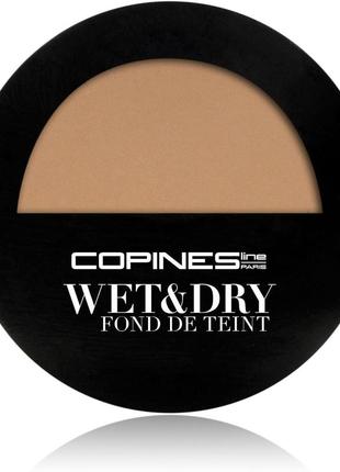 Компактна пудра для обличчя copines line paris wet dry fond de teint poudre 04 - beige moyen